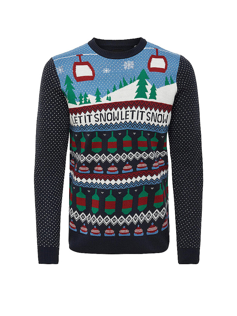 ONLY & SONS Pullover  ONSX-MAS blau | S